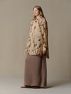 INTO THE EAST 25 Autumn/Winter Ramie Flower Shadow Lapel Shirt ITE-E1DGSS001KT21SH-QKQ Light Khaki